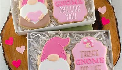 Valentine Gnomes Cookies