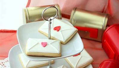 Valentine Heart Envelope Cookies