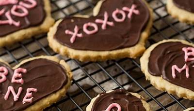 Valentine Shortbread Cookies Heart