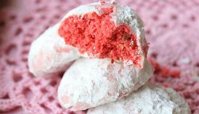 Valentine Snowball Cookies