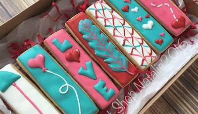 Valentine Stick Sugar Cookies