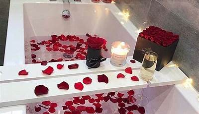 Valentines Day Bath Tub Photoshoot