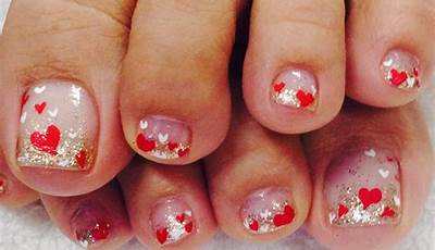 Valentines Day Nails Designs Toes