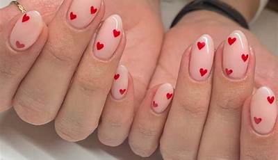 Valentines Day Nails On Short Nails