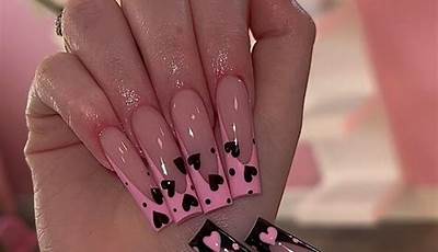 Valentines Day Nails Tapered Square Short