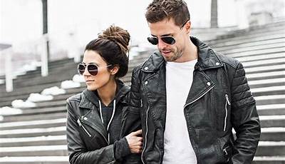 Valentines Day Outfits Leather Jacket