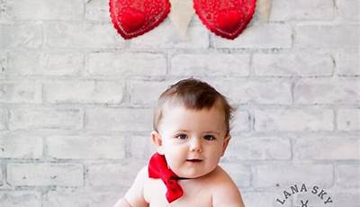 Valentines Day Photoshoot Baby Boys Cute Ideas