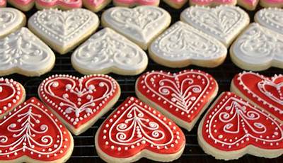 Valentines Decorated Cookies