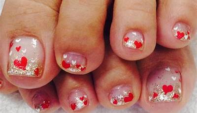 Valentines Nails Designs Toes