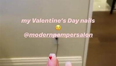 Valentines Nails Hailey Bieber