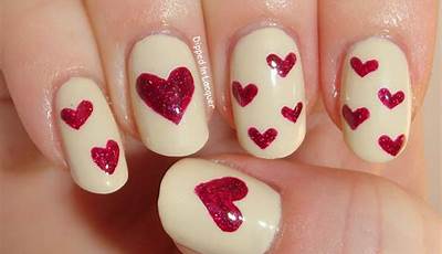 Valentines Nails Violet