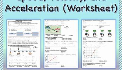 Velocity And Acceleration Worksheet With Answers