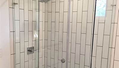 Vertical Tile Shower Bench