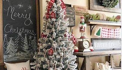 Vintage Farmhouse Christmas Tree