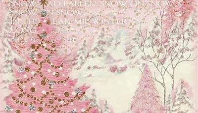 Vintage Pink Christmas Wallpaper Backgrounds