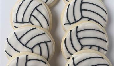 Volleyball Valentine Cookies