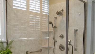 Walk In Shower With Bench And Grab Bars