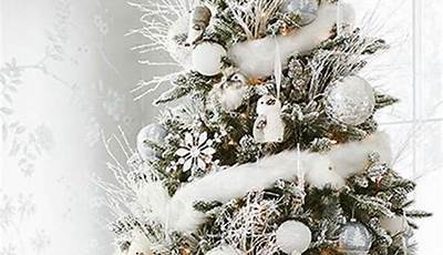 White Christmas Tree Ideas Wallpaper