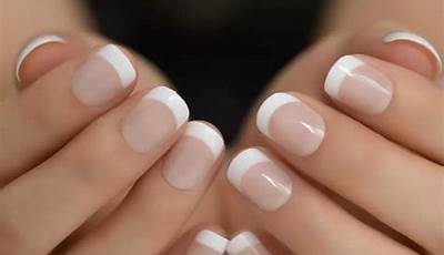 White French Tips For Wedding