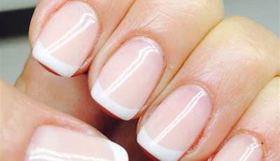 White French Tips Natural Nails