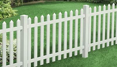 White Plastic Garden Fence Panels