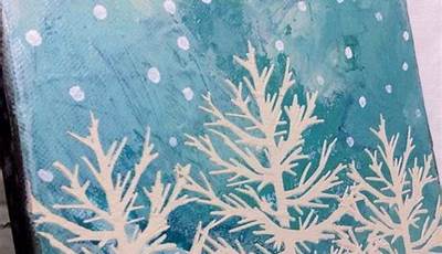 Winter Canvas Painting Ideas Holidays