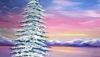 Winter Painting Ideas Abstract