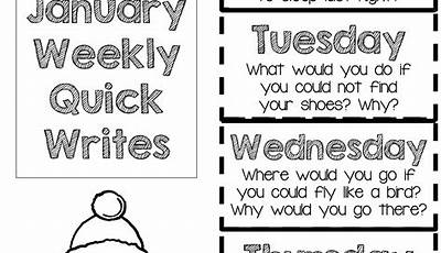 Winter Writing Prompts For 2Nd Grade