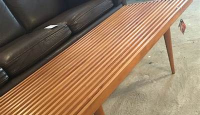 Wood Slat Coffee Table Diy