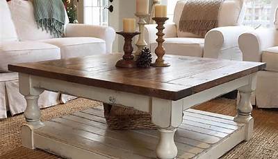 Wooden Coffee Table Decor Ideas