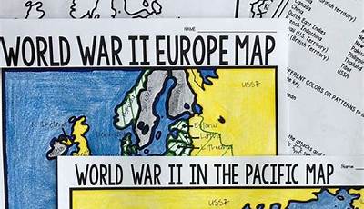 World War 2 Pacific Map Worksheet