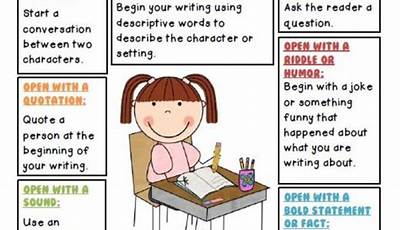Writing Strategies For 2Nd Graders