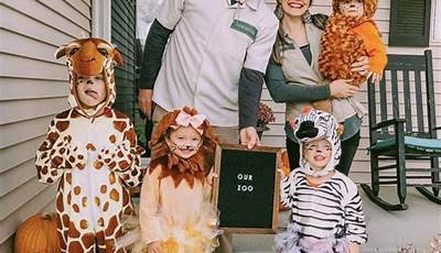Zoo Theme Family Halloween Costumes