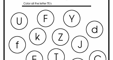 Letter T Worksheet For Preschoolers