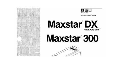 Miller Maxstar 140 Manual