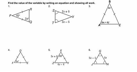Isosceles And Equilateral Triangle Worksheet Answer Key