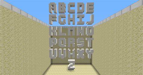 Letters In Minecraft