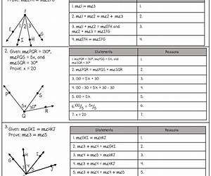 Segment And Angle Proofs Worksheet