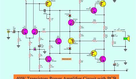 transistor power amplifier schematics