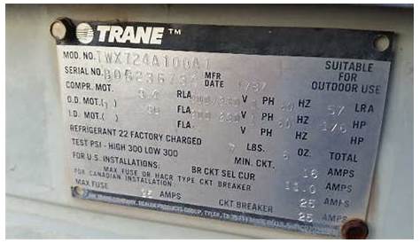 Our Installs - 1987 Trane (TWX724A100A1) Replaced With New Trane System