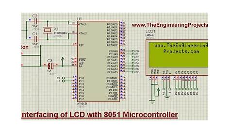 Interfacing of LCD with 8051 Microcontroller in Proteus ISIS