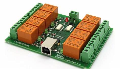 USB Eight Channel Relay Board for Automation