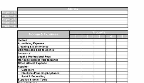 Rental Property Income And Expenses Worksheet Expert Tax Accounting