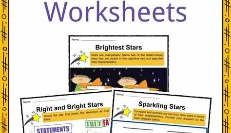 worksheets for the star movie