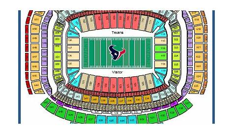 houston texans stadium seating chart