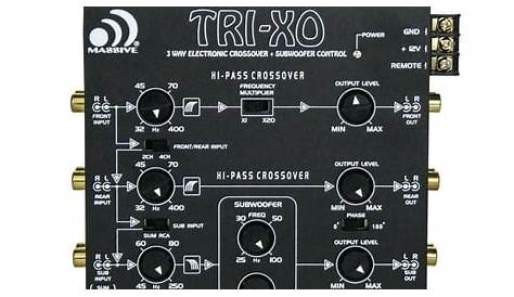 Massive Audio TRI-XO 3-Way Active Electronic Crossover w/ Subwoofer