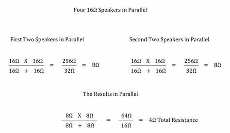 Parallel Speaker Wiring Calculator