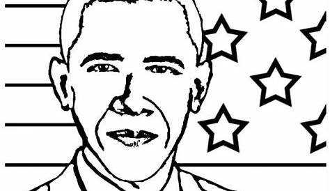 Obama The 44th President Coloring Page - Free Printable Coloring Pages