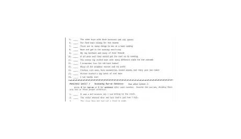 16 Shurley Grammar Worksheets / worksheeto.com