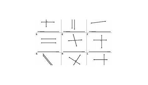 line relationships worksheet 4th grade